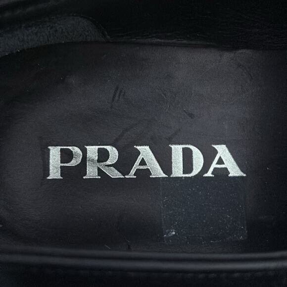 PRADA Slip On Black Dress Loafers Size 9.5 - Picture 11 of 13